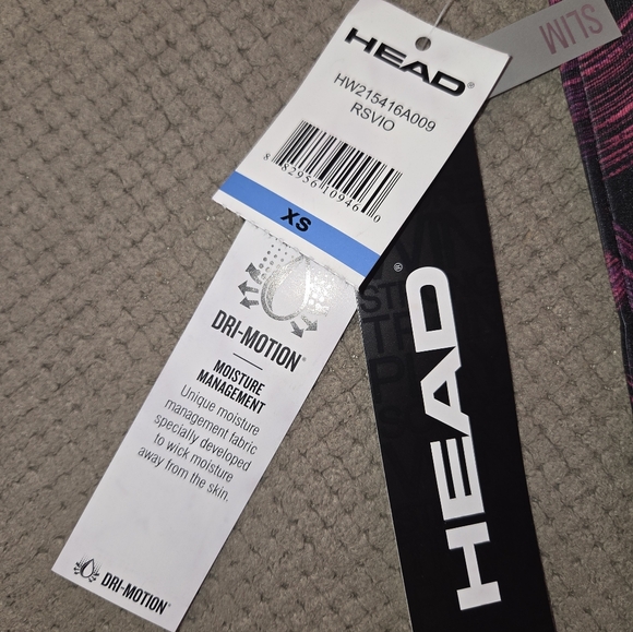 New women's XS head slim dri-motion tank top pink purple & black - Picture 10 of 12